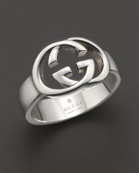 gucci mens silver ring|gucci silver britt necklace men's.